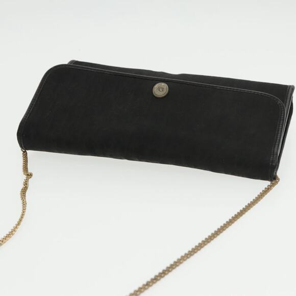 DIOR Trotter Canvas Chain Shoulder Bag Black - Picture 6 of 13